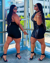 Load image into Gallery viewer, Come Pick Me Up Babe Sequin Dress - Black