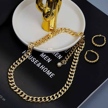 Load image into Gallery viewer, GOLD CUBAN CHOKER NECKLACE