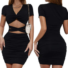 Load image into Gallery viewer, A Little Risky Mini Dress Black