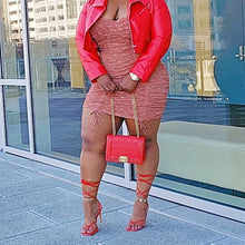 Load image into Gallery viewer, Lace Me Up Ankle Strap Stiletto High Heeled Sandals - Red