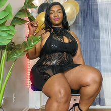 Load image into Gallery viewer, Come Pick Me Up Babe Sequin Dress - Black