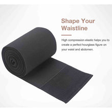 Load image into Gallery viewer, Sauna Belt Wrap Waist Trainer Black