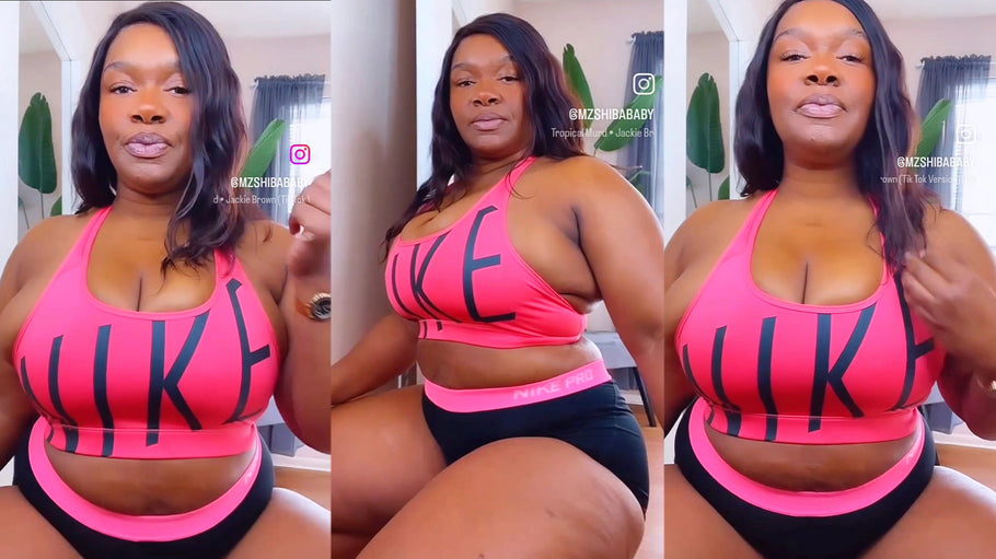 Pink Nike Workout Sportswear Plus Size Outfit Of The Day