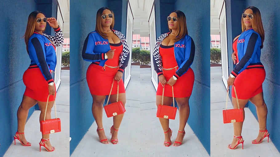 Red Stilettos High Heels | Red Tight Mini Dress |  Plus Size Curvy Outfit Tryon Video