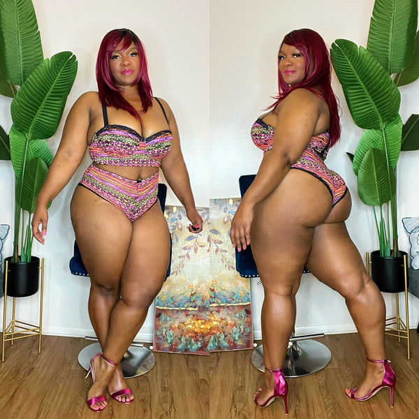 Multi Color Lingerie Try On #PlusSize #Curvy #Thick #Ebony #Model