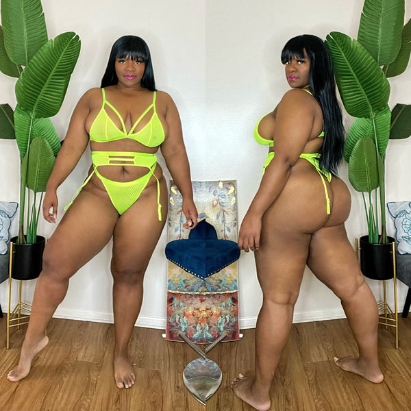 Neon Green Lingerie! Do you like this color on me?