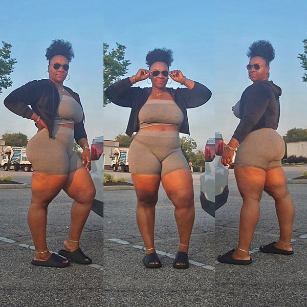 WorkOut Gym Outfit Tryon #Ootd #CurvyFitness #CurvyGirl #PlusSize #SummerOutfit