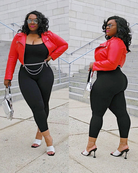 Black Fitted Jumpsuit Try On Plus Size Fashion Curvy Women