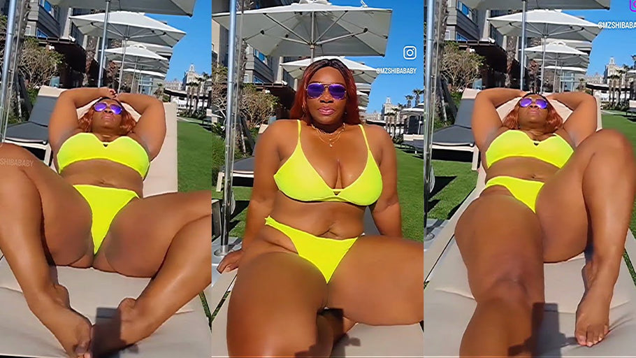 Swimwear Of The Day Neon Yellow Bikini Try On Vacation Vibes #PlusSize #Curvy #ThickWomen