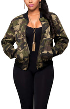 Load image into Gallery viewer, VisiChenup Casual Jacket for Women Fall Long Sleeves Utility Trendy Coat with Zipper Pocket