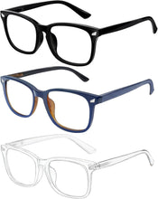 Load image into Gallery viewer, Blue Light Glasses for Woman Men, 99% Blocking Square Frame 5 Pairs | Anti Eyestrain &amp; UV Glare Protection, Computer Blue Light Blocking Glasses for Gaming TV Phone Screen