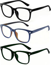 Load image into Gallery viewer, Blue Light Glasses for Woman Men, 99% Blocking Square Frame 5 Pairs | Anti Eyestrain &amp; UV Glare Protection, Computer Blue Light Blocking Glasses for Gaming TV Phone Screen
