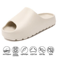 Load image into Gallery viewer, Jaeynow Cloud Slides for Women,Unisex EVA Soft Recovery Slides,Thick Sole Open Toe Mens Pillow Slides Shower Shoes Outdoor&amp;Indoor House Slippers