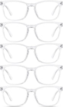 Load image into Gallery viewer, Blue Light Glasses for Woman Men, 99% Blocking Square Frame 5 Pairs | Anti Eyestrain &amp; UV Glare Protection, Computer Blue Light Blocking Glasses for Gaming TV Phone Screen