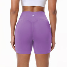 Load image into Gallery viewer, Evercute Women's Gym Shorts 3/4 Pack Seamless Scrunch Butt Lifting Workout Shorts 5" Tummy Control Ruched Booty Yoga Short