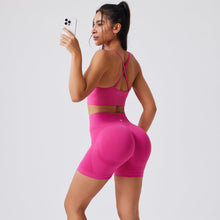 Load image into Gallery viewer, Evercute Women's Gym Shorts 3/4 Pack Seamless Scrunch Butt Lifting Workout Shorts 5" Tummy Control Ruched Booty Yoga Short