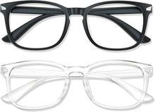 Load image into Gallery viewer, Blue Light Glasses for Woman Men, 99% Blocking Square Frame 5 Pairs | Anti Eyestrain &amp; UV Glare Protection, Computer Blue Light Blocking Glasses for Gaming TV Phone Screen