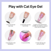 Load image into Gallery viewer, MIZHSE Pearl Gel Nail Polish Set, 6 Colors Iridescent Shimmer Aurora Blue Pearl White Purple Mermaid Gel Nail Polish Soak Off U V LED Shell Thread Effect,for Nail Salon Home Manicure