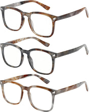 Load image into Gallery viewer, Blue Light Glasses for Woman Men, 99% Blocking Square Frame 5 Pairs | Anti Eyestrain &amp; UV Glare Protection, Computer Blue Light Blocking Glasses for Gaming TV Phone Screen