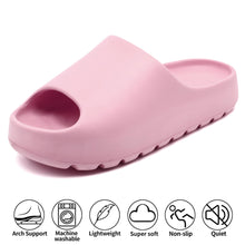 Load image into Gallery viewer, Jaeynow Cloud Slides for Women,Unisex EVA Soft Recovery Slides,Thick Sole Open Toe Mens Pillow Slides Shower Shoes Outdoor&amp;Indoor House Slippers