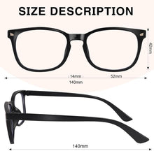 Load image into Gallery viewer, Blue Light Glasses for Woman Men, 99% Blocking Square Frame 5 Pairs | Anti Eyestrain &amp; UV Glare Protection, Computer Blue Light Blocking Glasses for Gaming TV Phone Screen