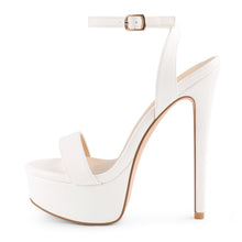 Load image into Gallery viewer, MERUMOTE Women's Platform Heels Sky High Heel Sandals Party Bridal Evening Shoes