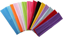 Load image into Gallery viewer, Zapire 14pcs Mixed Colors Yoga Sports Headbands for Women - Soft Elastic Stretch Girls Athletic Headbands