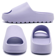 Load image into Gallery viewer, Jaeynow Cloud Slides for Women,Unisex EVA Soft Recovery Slides,Thick Sole Open Toe Mens Pillow Slides Shower Shoes Outdoor&amp;Indoor House Slippers