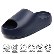 Load image into Gallery viewer, Jaeynow Cloud Slides for Women,Unisex EVA Soft Recovery Slides,Thick Sole Open Toe Mens Pillow Slides Shower Shoes Outdoor&amp;Indoor House Slippers