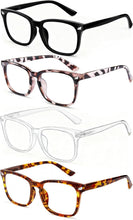 Load image into Gallery viewer, Blue Light Glasses for Woman Men, 99% Blocking Square Frame 5 Pairs | Anti Eyestrain &amp; UV Glare Protection, Computer Blue Light Blocking Glasses for Gaming TV Phone Screen
