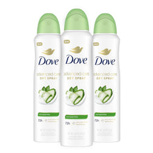 Load image into Gallery viewer, Dove Advanced Care Antiperspirant Deodorant Spray Apple &amp; White Tea Antiperspirant deodorant to help skin barrier repair by boosting skin's ceramide levels 72-hour odor and sweat protection 3.8 oz