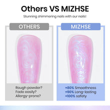 Load image into Gallery viewer, MIZHSE Pearl Gel Nail Polish Set, 6 Colors Iridescent Shimmer Aurora Blue Pearl White Purple Mermaid Gel Nail Polish Soak Off U V LED Shell Thread Effect,for Nail Salon Home Manicure