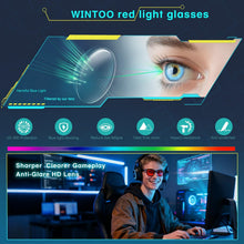 Load image into Gallery viewer, Blue Light Glasses for Woman Men, 99% Blocking Square Frame 5 Pairs | Anti Eyestrain &amp; UV Glare Protection, Computer Blue Light Blocking Glasses for Gaming TV Phone Screen