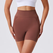 Load image into Gallery viewer, Evercute Women's Gym Shorts 3/4 Pack Seamless Scrunch Butt Lifting Workout Shorts 5" Tummy Control Ruched Booty Yoga Short