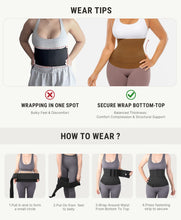 Load image into Gallery viewer, FeelinGirl Waist Trainer for Women Trimmer Belt Waist Cincher Tummy Wrap Plus Size Snatch Bandage Body Shaper