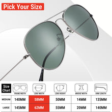 Load image into Gallery viewer, Pro Acme Aviator Sunglasses for Men Women Classic Polarized UV400 Protection