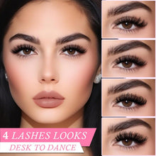 Load image into Gallery viewer, APCYUST Lashes Wispy False Eyelashes Strips 4 Styles Cat Eye Strip Lash Natural Looking Fake Mink Eyelash Pack Short Fluffy Full Faux Lashes that Look Like Extensions Clear Band Pestañas Postizas