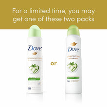 Load image into Gallery viewer, Dove Advanced Care Antiperspirant Deodorant Spray Apple &amp; White Tea Antiperspirant deodorant to help skin barrier repair by boosting skin's ceramide levels 72-hour odor and sweat protection 3.8 oz