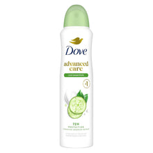 Load image into Gallery viewer, Dove Advanced Care Antiperspirant Deodorant Spray Apple &amp; White Tea Antiperspirant deodorant to help skin barrier repair by boosting skin's ceramide levels 72-hour odor and sweat protection 3.8 oz