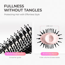 Load image into Gallery viewer, TYMO Hair Dryer Brush Blow Dryer Brush in One, 4 in 1 Ionic Hairdryer and Styler Volumizer with Oval Titanium Barrel, Hot Air Straightener for Smooth Frizz-Free Blowout, Gold, 2.85 Inch