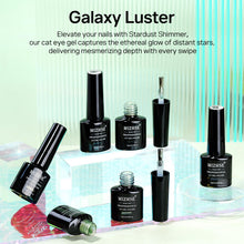 Load image into Gallery viewer, MIZHSE Pearl Gel Nail Polish Set, 6 Colors Iridescent Shimmer Aurora Blue Pearl White Purple Mermaid Gel Nail Polish Soak Off U V LED Shell Thread Effect,for Nail Salon Home Manicure