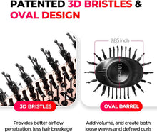 Load image into Gallery viewer, TYMO Hair Dryer Brush Blow Dryer Brush in One, 4 in 1 Ionic Hairdryer and Styler Volumizer with Oval Titanium Barrel, Hot Air Straightener for Smooth Frizz-Free Blowout, Gold, 2.85 Inch