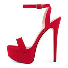 Load image into Gallery viewer, MERUMOTE Women's Platform Heels Sky High Heel Sandals Party Bridal Evening Shoes