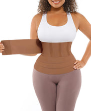 Load image into Gallery viewer, FeelinGirl Waist Trainer for Women Trimmer Belt Waist Cincher Tummy Wrap Plus Size Snatch Bandage Body Shaper