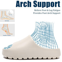 Load image into Gallery viewer, Jaeynow Cloud Slides for Women,Unisex EVA Soft Recovery Slides,Thick Sole Open Toe Mens Pillow Slides Shower Shoes Outdoor&amp;Indoor House Slippers