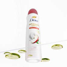 Load image into Gallery viewer, Dove Advanced Care Antiperspirant Deodorant Spray Apple &amp; White Tea Antiperspirant deodorant to help skin barrier repair by boosting skin's ceramide levels 72-hour odor and sweat protection 3.8 oz