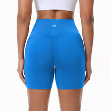 Load image into Gallery viewer, Evercute Women's Gym Shorts 3/4 Pack Seamless Scrunch Butt Lifting Workout Shorts 5" Tummy Control Ruched Booty Yoga Short