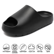 Load image into Gallery viewer, Jaeynow Cloud Slides for Women,Unisex EVA Soft Recovery Slides,Thick Sole Open Toe Mens Pillow Slides Shower Shoes Outdoor&amp;Indoor House Slippers