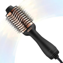 Load image into Gallery viewer, TYMO Hair Dryer Brush Blow Dryer Brush in One, 4 in 1 Ionic Hairdryer and Styler Volumizer with Oval Titanium Barrel, Hot Air Straightener for Smooth Frizz-Free Blowout, Gold, 2.85 Inch