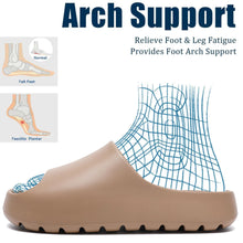 Load image into Gallery viewer, Jaeynow Cloud Slides for Women,Unisex EVA Soft Recovery Slides,Thick Sole Open Toe Mens Pillow Slides Shower Shoes Outdoor&amp;Indoor House Slippers